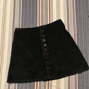 Express Black Corduroy skirt
